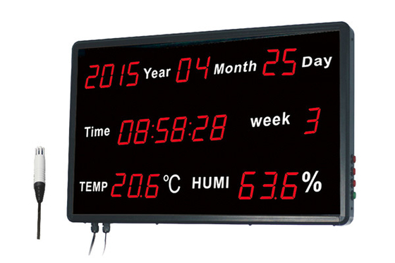 China Innenthermometer-Feuchtigkeits-Monitor-/Digitalanzeigen-Thermometer-Uhr Digital fournisseur