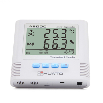 China Weiße Farb-Digital-Feuchtigkeits-Leser-Hygrometer-Thermometer-Uhr 135*124*35mm fournisseur