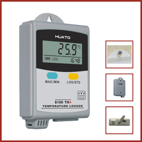 China Tragbarer LCD-Anzeigen-Temperatur-Feuchtigkeits-Datenlogger-Thermometer Hygromeer fournisseur