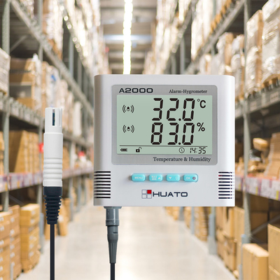 China Doppelter externer Sensor-Digital-Thermometer-Hygrometer-Digitaluhr-Thermometer fournisseur